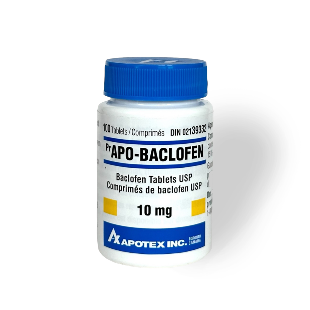 BACLOFEN 10MG – 100 TABLETS – APO
