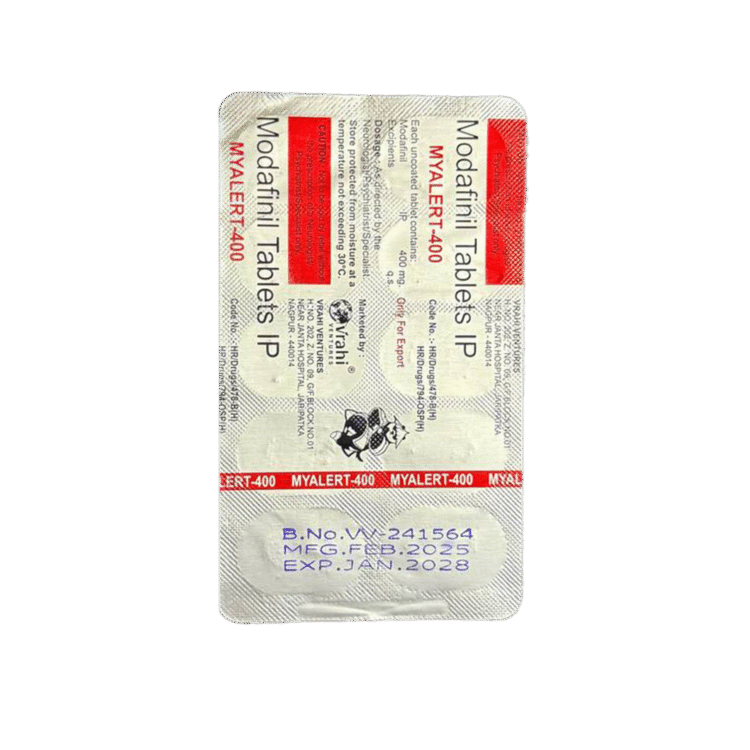 Modafanil 400MG x 10 – Blister Strip imported pharma