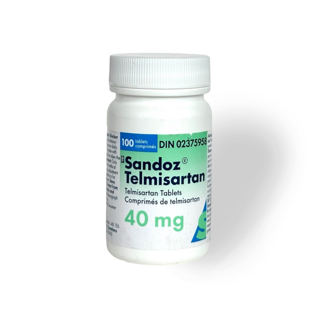 TELMISARTAN (BLOOD PRESURE) 40MG X 100 – SANDOZ | CANADA PHARMACEUTICAL GRADE