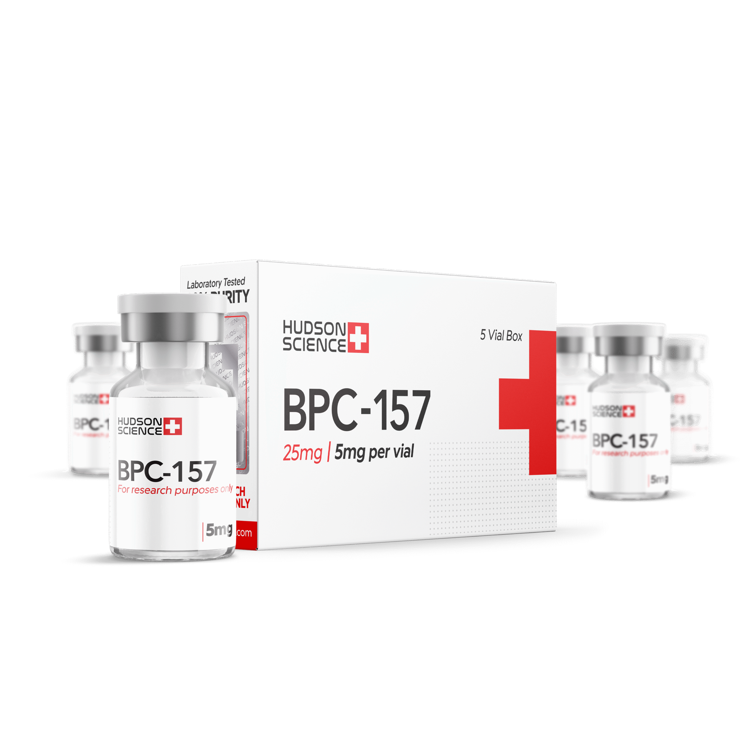 BPC-157 5MG (5 PACK) [RAPID TISSUE REGENERATION] – HUDSON SCIENCE