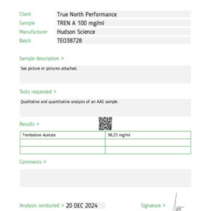 TRENBOLONE ACETATE 100MG/ML – HUDSON SCIENCE