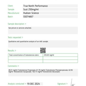 SUSTANON 250MG/ML – HUDSON SCIENCE