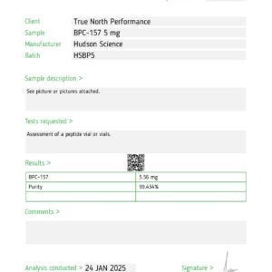 BPC-157 10mg [Rapid tissue regeneration+ repair] – Hudson Science