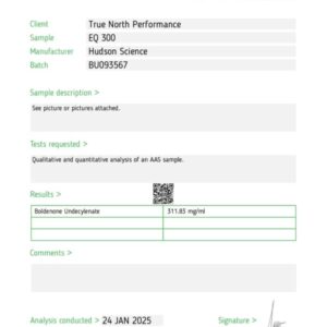 BOLDENONE UNDECYLENATE (EQ) 300MG/ML – HUDSON SCIENCE