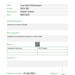 NANDROLONE DECANOATE 300MG/ML – HUDSON SCIENCE