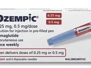 NOVO NORDISK – OZEMPIC PEN RED BOX (SEMAGLUTIDE) 2mg- Adjustable dosage .25 or .5