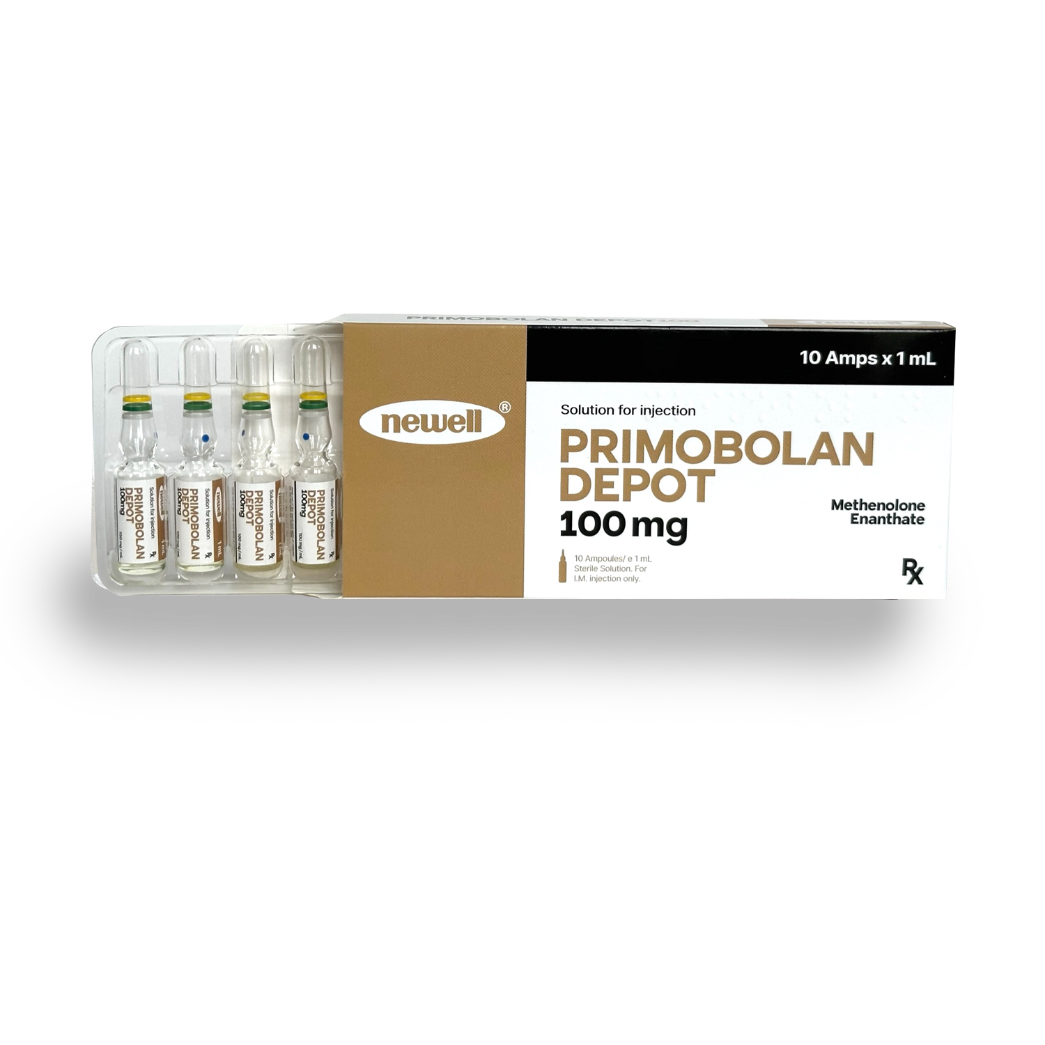 PRIMOBLOLAN 100MG NEWELL 10 X 1ML AMPOULES