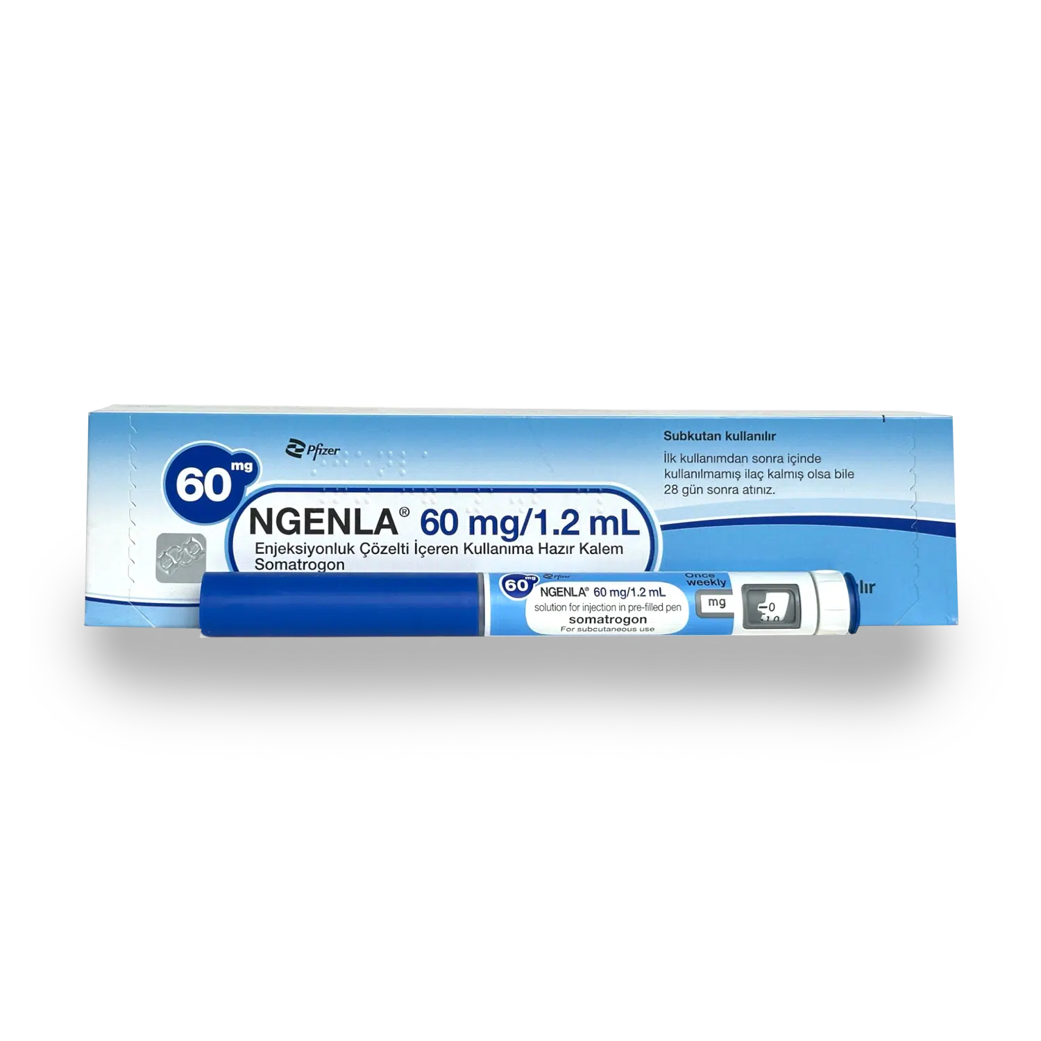 PFIZER NGENLA 60MG/1.2ML | TURKEY PHARMACEUTICAL GRADE ( ONE SHOT PER WEEK HGH )