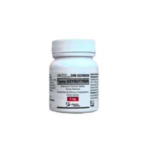 OXYBUTYNIN 5MG X 100 – CANADIAN PHARMACEUTICAL GRADE [ANTI-SWEAT]