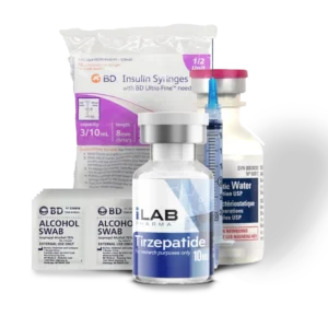 MOUNJARO® (TIRZEPATIDE) 10mg KIT [10MG VIAL+WATER+SYRINGES+ STERILE WIPES ] COMPLETE – LAB TEST JAN/2025 99.46%
